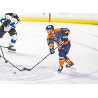 Defenseman Justin Bean with the Tulsa Oilers