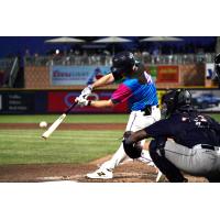 Pensacola Blue Wahoos' Cade Gibson at bat