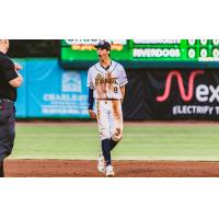 Charleston RiverDogs' Adrian Santana on game night