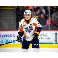 Defenceman Matthew Jenken with the Flint Firebirds