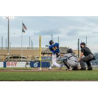 Biloxi Shuckers' Ernesto Martinez Jr. at bat