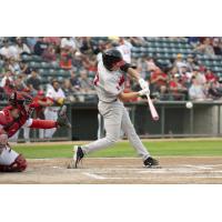 Michael Hallquist of the Fargo-Moorhead RedHawks at bat