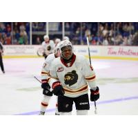 Vancouver Giants centre Aaron Obobaifo vs. the Seattle Thunderbirds