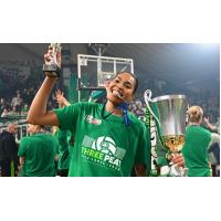 Opposite hitter Sherridan Atkinson with Panathinaikos